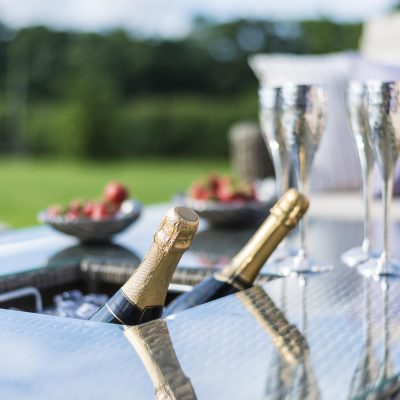 Corner Sofa Dining Set – Rising Dining Table – Natural Weave