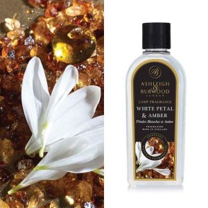 White Petal & Amber - Premium Lamp Fragrance Burning Oil - 500ml