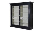 Wall Unit - Chrome Edged & 4 Drawers - Dorchester Black Range