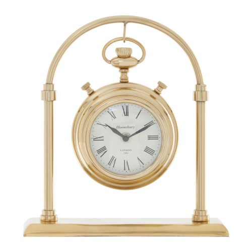 Mantel Clock - 'Hampstead Clock Co' - Polished Brass - Small