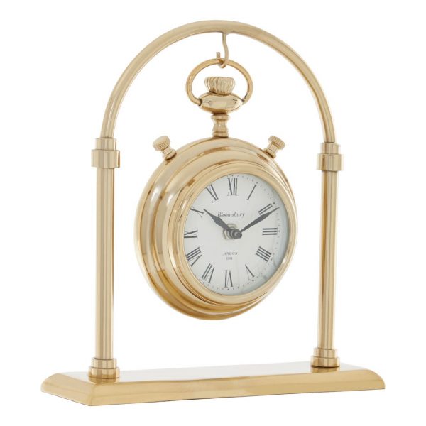 Mantel Clock - 'Hampstead Clock Co' - Polished Brass - Small
