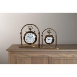 Mantel Clock - 'Hampstead Clock Co' - Polished Brass - Small