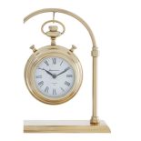 Mantel Clock - 'Hampstead Clock Co' - Polished Brass - Small