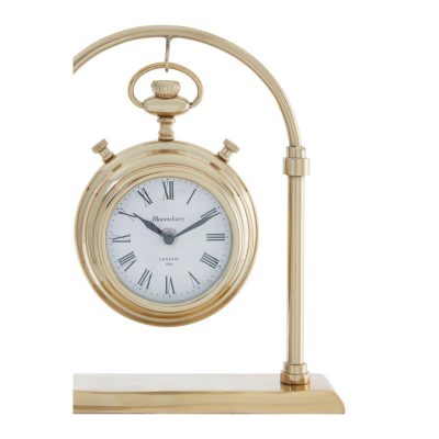 Mantel Clock – ‘Hampstead Clock Co’ – Polished Brass – Small