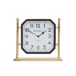 Mantel Clock - 'Hampstead Clock Co' - Black & Gold - Small