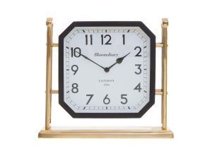 Mantel Clock - 'Hampstead Clock Co' - Black & Gold - Small