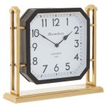 Mantel Clock - 'Hampstead Clock Co' - Black & Gold - Small