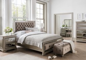 Ottoman/Blanket Box in Deep Upholstered