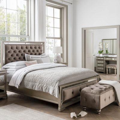 Ottoman/Blanket Box in Deep Upholstered