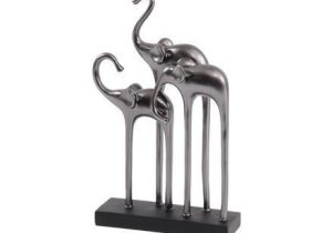 Elephant Sculpture - Abstract 3 Elephant Sculpture - Gunmetal Grey
