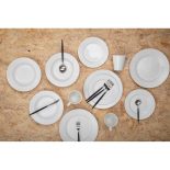 16 Piece Cutlery Set - Highly Polished Chrome & Black Finish