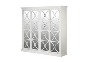 Wardrobe - 4 Door - Rear Mirrored Glass Design - Ascot Furniture Range