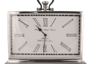 Mantel Clock - Chrome - Battery Operated