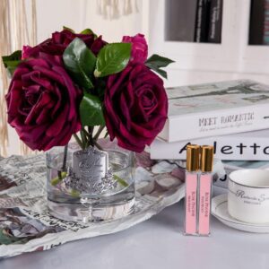 Tea Rose - Luxury Cote Noire Diffuser Flower Display - Carmine Rose
