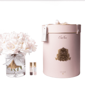 Diffuser Flower Display - 12 Luxury Tea Roses - Cote Noire - Pink Blush