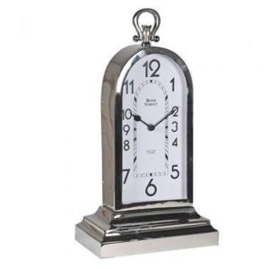 Mantel Clock - Bond Street Clock Co - Tall - Chrome