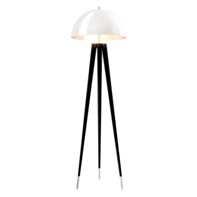 Floor Lamp – 2 Light Dome Shade – 3 Leg Tripod Style