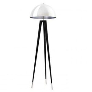 Floor Lamp - 2 Light - Round Dome Shade - Tripod Style Standard Floor Lamp