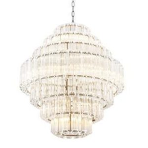 Chandelier - 18 Light - 7 Tiered - Cut Clear Crystal - Chrome - Large