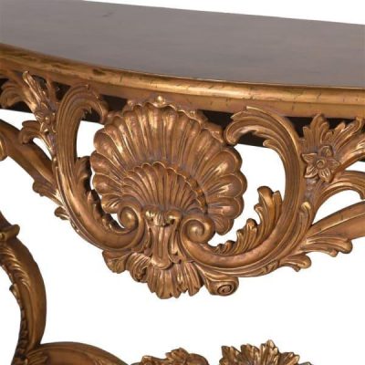 Console Table – Heavy Carved Surround – Antique Gilt Range