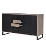 Sideboard - 2 Door 2 Drawer - Internal Shelves - Ash Wood Design