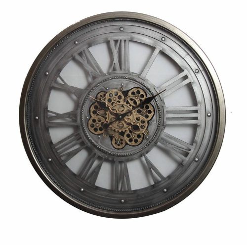 Clock, Wall Hanging, Moving Cogs