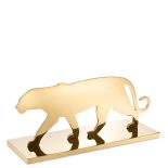 Panther Statue - Heavy Brass Finish - Silhouette Design