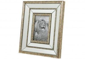 Photo Frame - Champagne Gold Surround - Mirrored Finish - 6" x 4"