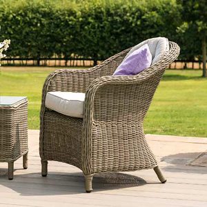 2 Seat Bistro Set in natural colour polyweave