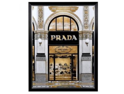 Prada Wall Art - Large Black Framed - Designer Store Front Design