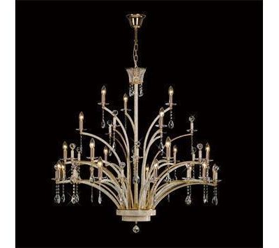 Chandelier - 21 Light - French Gold Crystal & Brass - Large