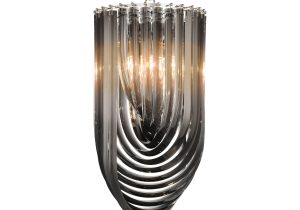 Chandelier - U Shaped Polished Murano Design - 5 Lights - Large