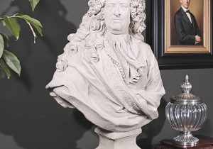 Louis XIV Bust Abstract Sculpture - Roman Stone Finish