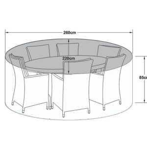 6 Seat Outdoor Dining Set Cover - All Weather - Oval