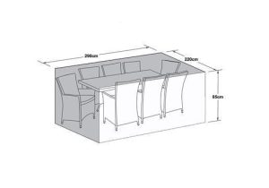 8 Seat Outdoor Dining Table Cover - All Weather - Rectangle