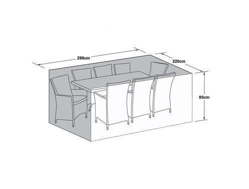 8 Seat Outdoor Dining Table Cover - All Weather - Rectangle