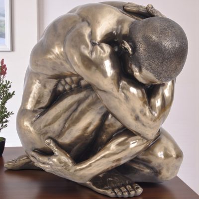 Crouched Bronze Bust