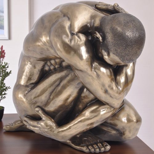 Crouched Bronze Bust