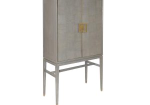 2 Door Drinks Cabinet - Grey Inlaid Oak - Georgia Furniture Range