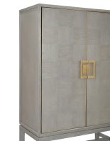 2 Door Drinks Cabinet - Grey Inlaid Oak - Georgia Furniture Range