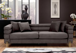4 Seater Deep Ribbed Sofa