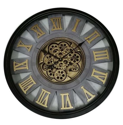 Wall Clock Moving Cogs