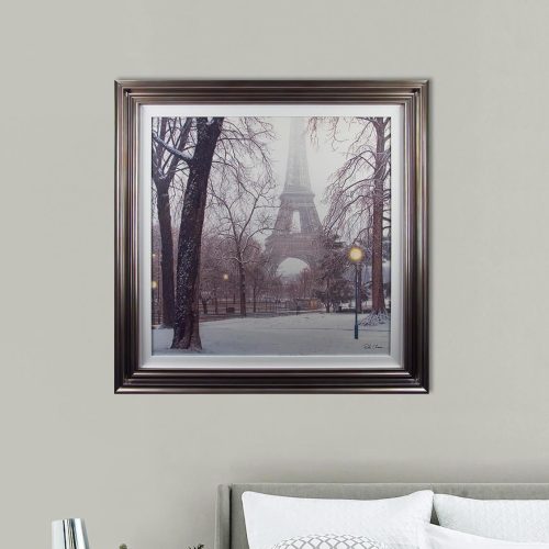 'A Foggy Day In Paris' Artwork - Silver Framed & White Slip Design - Rod Chase