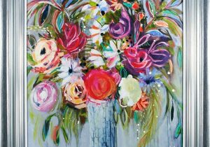 'Blooming Sunshine' Artwork - Silver Framed & White Slip Design - Nina Ramos
