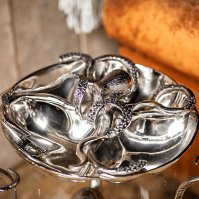 Octopus 4 Section Serving Tray – Chrome