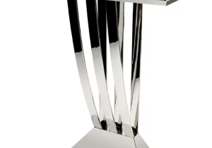 Console Table - Marble & Polished Chrome - Parma Chrome Range