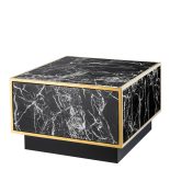 Coffee Table - Polished Brass & Faux Marble - Set of 4 - Parma Brass Range