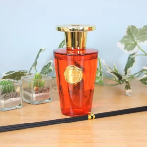 Orange & Cedar Reed Diffuser - Shaped Glass Bottle - Gift Boxed - 300ml