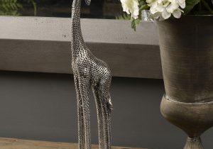 157613 - Giraffe Sculpture - Standing Giraffe - Head Looking Sideways - Small