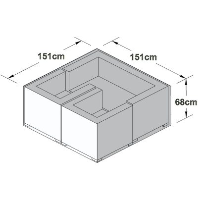 Garden Sofa Cover - Outdoor All Weather Garden Furniture Cover